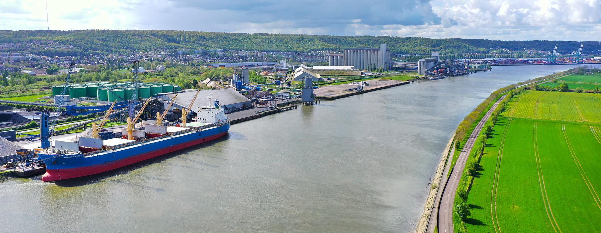 Terminal de Grand-Couronne du port de Rouen