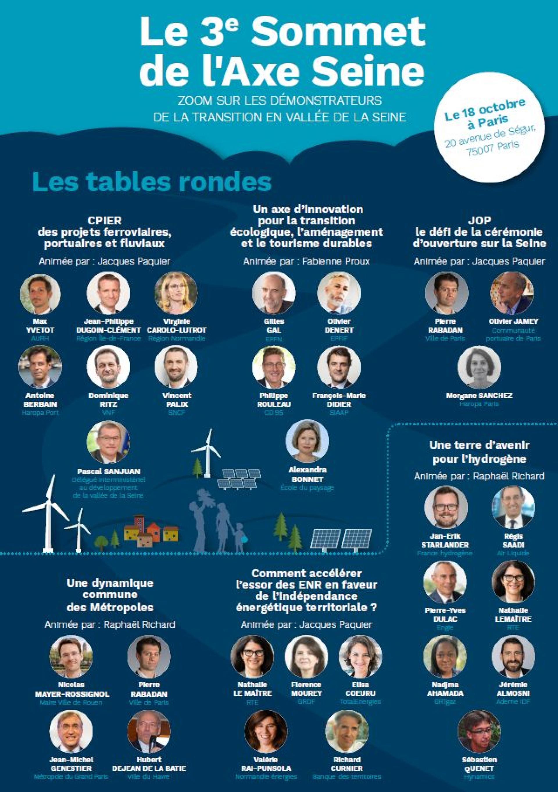 liste des intervenants au 3ème sommet de l'Axe Seine - Agrandir l'image, fenêtre modale