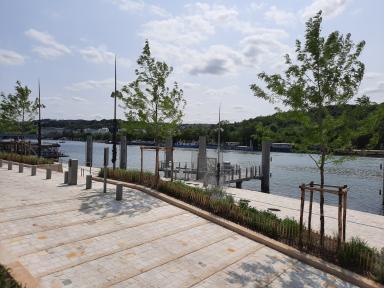 vu des quais du Port Boulogne - Legrand réaménagé - Agrandir l'image, fenêtre modale