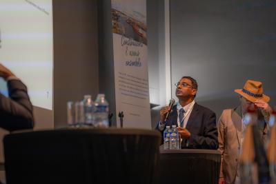 Kris Danaradjou, directeur général adjoint Développement de HAROPA PORT, sur la scène lors du BE de Rouen du 2 juin 2026 - Agrandir l'image 2 sur 4, fenêtre modale