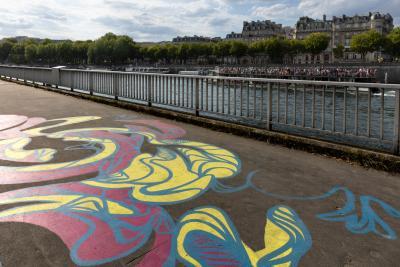 Amsted sous le pont de l’Alma, rive gauche - Agrandir l'image 1 sur 5, fenêtre modale