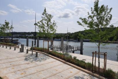 vu des quais du Port Boulogne - Legrand réaménagé - Agrandir l'image, fenêtre modale