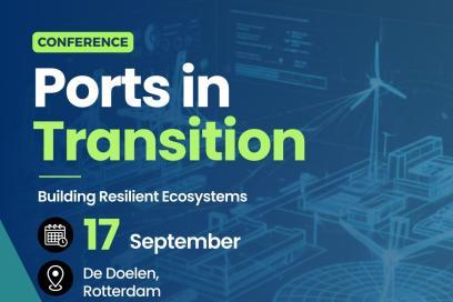 Affiche de la conférence Ports in Transition - Building resilient ecosystems.jpg - Enlarge image, modal window