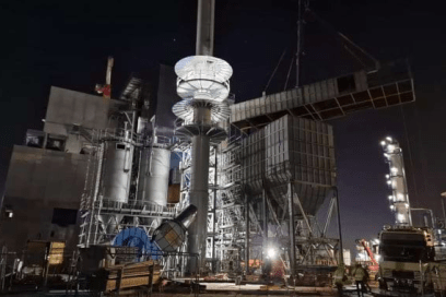 Chaudière biomasse - Biosynergy 76 - située sur la zone industrialo-portuaire (ZIP) - Agrandir l'image, fenêtre modale