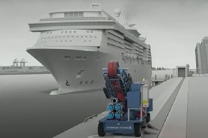 Projet d'électrification des quais pour réduire l’impact environnemental des escales - Agrandir l'image, fenêtre modale