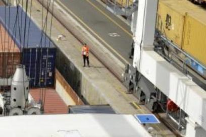 Vue du terminal conteneurs - Agrandir l'image, fenêtre modale
