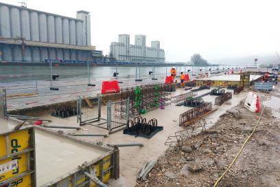 Travaux au TCRD du port de Rouen - Agrandir l'image, fenêtre modale