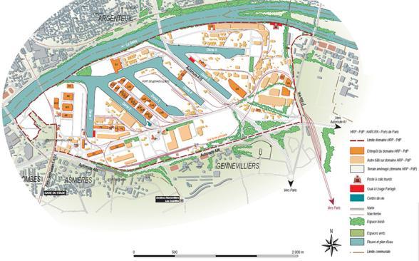 plan schématique du port de gennevilliers - Enlarge image, modal window