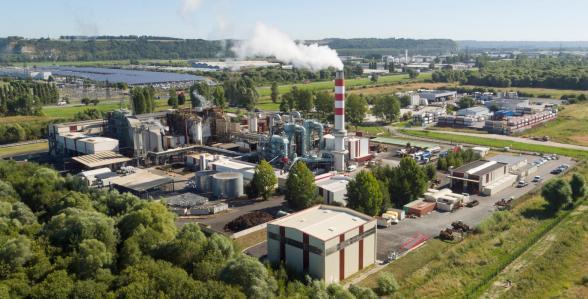 Vue aérienne du site industriel SEMEDI au Havre - Enlarge image, modal window